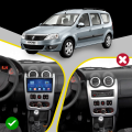 Штатная магнитола Lesko для Renault Logan I Рестайлинг 2009-2015 экран 9" 6/128Gb 4G Wi-Fi GPS Top
