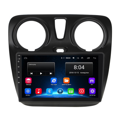 Штатная магнитола Lesko для Renault Sandero II ver 3 2013-2018 экран 9" 2/32Gb Wi-Fi GPS Base