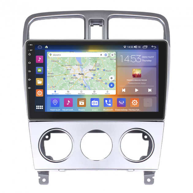 Штатная магнитола Lesko для Subaru Forester II 2002-2005 экран 9" 4/64Gb CarPlay 4G Wi-Fi GPS Prime