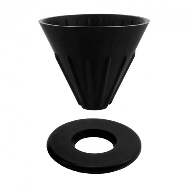 Пуровер Ecocoffeetools GV40 для заваривания кофе Black