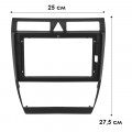 Переходная рамка Audi A6 (4B) 1997-2005 Allroad 2000-2006 (AU 018N) 7173 9" Black