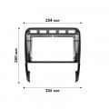 Переходная рамка Porsche Cayenne Turbo 2002-2010 (7018) 9"