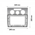 Переходная рамка Volkswagen Touran 2003-2010 (7442) 10.1"