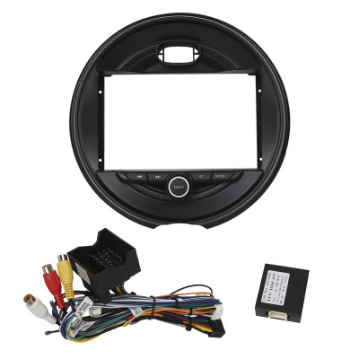 Штатный комплект переходная рамка BMW Mini 2014-2020 + адаптер питания (1234-317) 9"