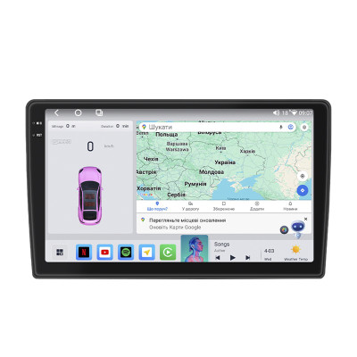 Штатная магнитола Lesko для Kia Cerato I ver 2 2004-2008 экран 9" 4/64 QLED CarPlay 4G Wi-Fi GPS 360 Prime