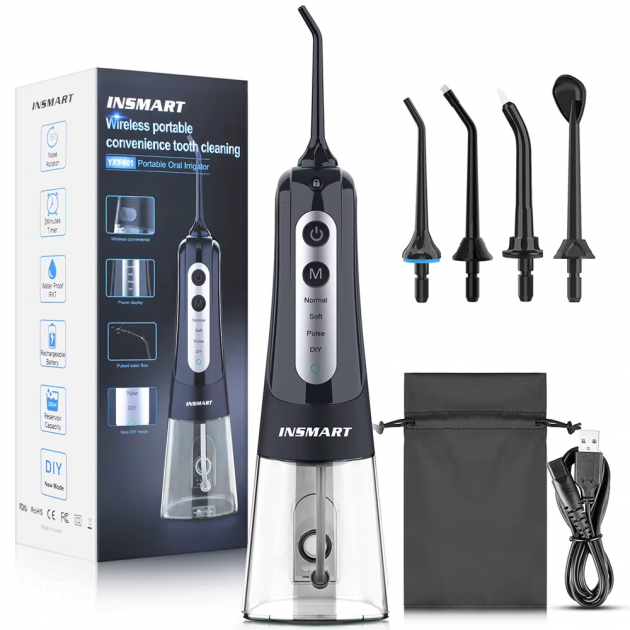 Іригатор портативний INSMART YXY-801 black-grey
