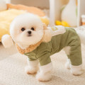 Комбинезон с капюшоном для собак Lucky 2410SXMJ0173 тедди с петлей для поводка Green XS