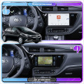 Штатная магнитола Lesko для Toyota Auris II Рестайлинг 2015-2018 экран 10" 4/64 QLED CarPlay 4G Wi-Fi GPS 360 Prime