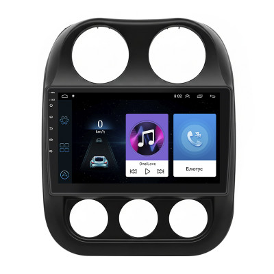 Штатная магнитола Lesko для Jeep Patriot  2007-2016 экран 10" 1/16Gb Wi-Fi GPS Base