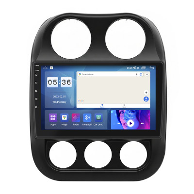 Штатная магнитола Lesko для Jeep Patriot  2007-2016 экран 10" 2/32Gb CarPlay 4G Wi-Fi GPS Prime