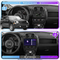 Штатная магнитола Lesko для Jeep Patriot  2007-2016 экран 10" 4/64Gb CarPlay 4G Wi-Fi GPS Prime