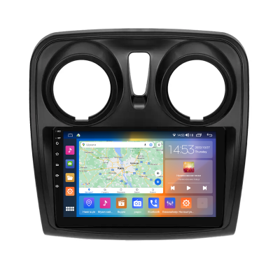 Штатная магнитола Lesko для Dacia Lodgy  2017-н.в. экран 9" 4/64Gb CarPlay 4G Wi-Fi GPS Prime