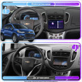 Штатная магнитола Lesko для Chevrolet Trax I Рестайлинг 2016-н.в экран 9" 6/128Gb 4G Wi-Fi GPS Top