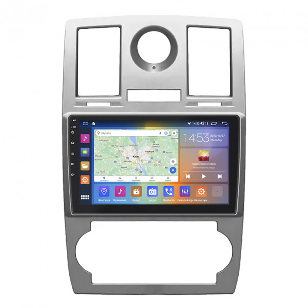 Штатная магнитола Lesko для Chrysler 300C I 2004-2011 экран 9" 4/64Gb CarPlay 4G Wi-Fi GPS Prime