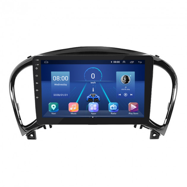Штатная магнитола Lesko для Nissan Juke I 2010-2014 экран 9" 2/32Gb 4G Wi-Fi GPS Top