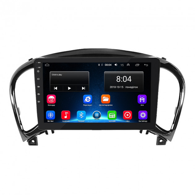 Штатная магнитола Lesko для Nissan Juke I Рестайлинг 2014-2019 экран 9" 2/32Gb Wi-Fi GPS Base