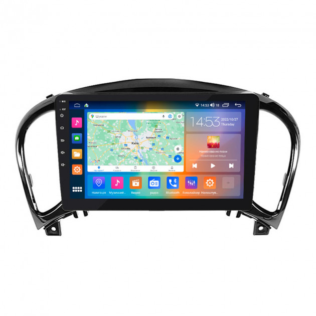 Штатная магнитола Lesko для Nissan Juke I Рестайлинг 2014-2019 экран 9" 4/64Gb CarPlay 4G Wi-Fi GPS Prime