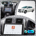 Штатная магнитола Lesko для Nissan Latio I (N17) Рестайлинг 2014-2016 экран 9" 4/64 QLED CarPlay 4G Wi-Fi GPS 360 Prime