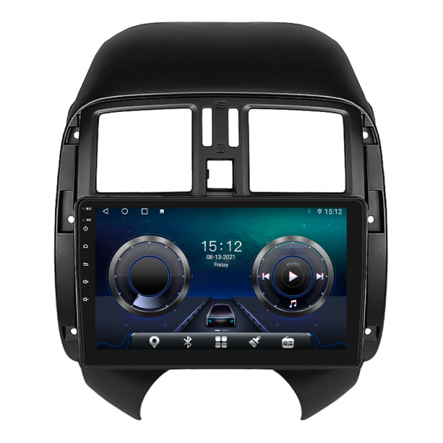 Штатная магнитола Lesko для Nissan Latio I (N17) Рестайлинг 2014-2016 экран 9" 4/64Gb 4G Wi-Fi GPS Top