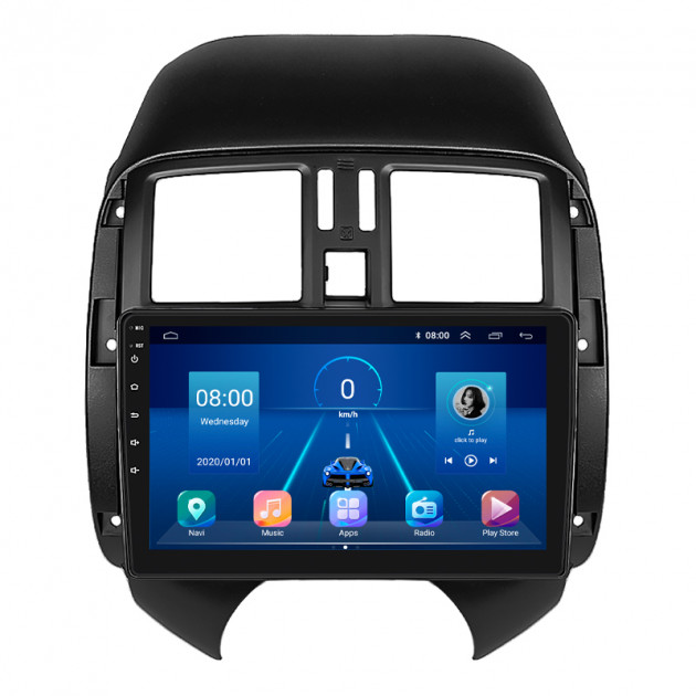 Штатная магнитола Lesko для Nissan Latio I (N17) Рестайлинг 2014-2016 экран 9" 6/128Gb 4G Wi-Fi GPS Top