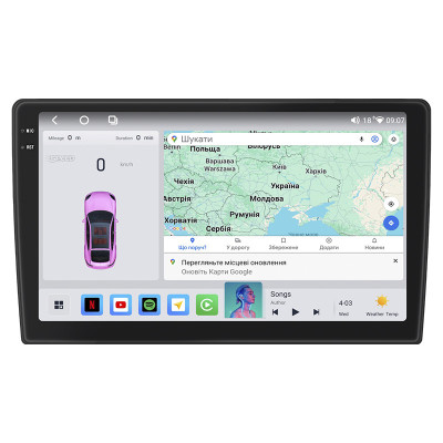 Штатная магнитола Lesko для Chrysler Aspen  2006-2008 экран 9" 4/64 QLED CarPlay 4G Wi-Fi GPS 360 Prime