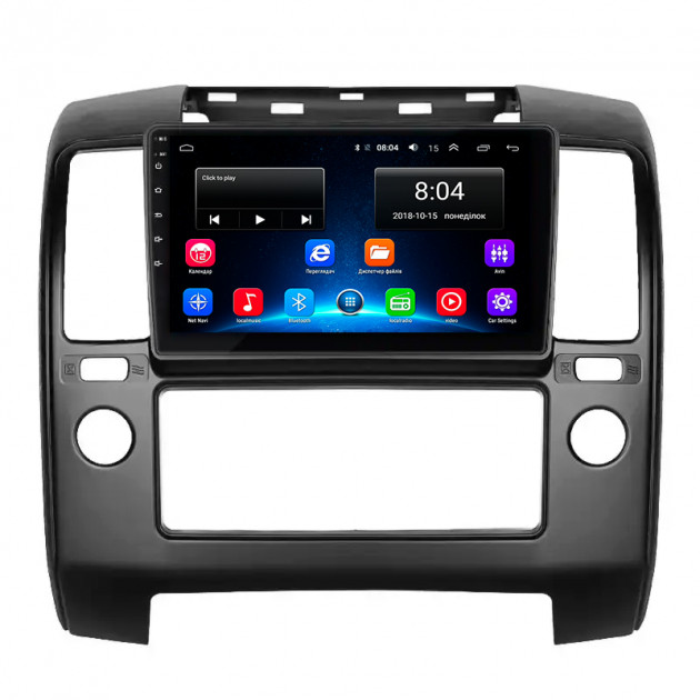 Штатная магнитола Lesko для Nissan Navara (Frontier) III (D40) 2004-2010 экран 9" 2/32Gb Wi-Fi GPS Base
