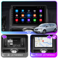 Штатная магнитола Lesko для Chrysler Voyager V Рестайлинг 2011-2016 экран 9" 1/16Gb Wi-Fi GPS Base