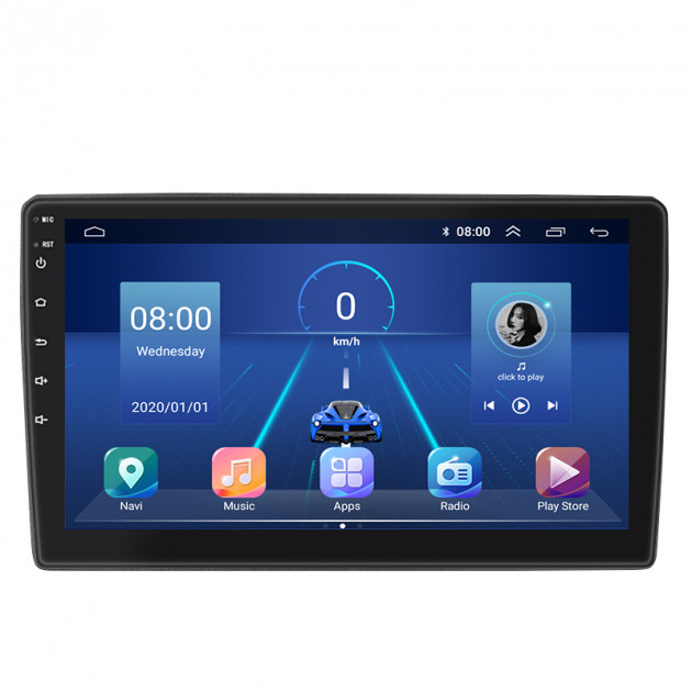 Штатная магнитола Lesko для Nissan Navara (Frontier) III (D40) ver 2 2005-2010 экран 9" 4/64Gb 4G Wi-Fi GPS Top
