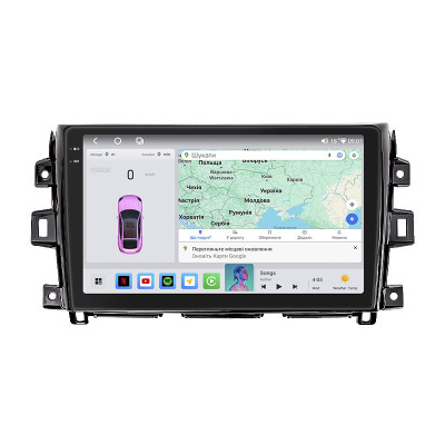 Штатная магнитола Lesko для Nissan Navara (Frontier) IV (D23) 2014-2016 экран 10" 4/64 QLED CarPlay 4G Wi-Fi GPS 360 Prime