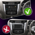 Штатная магнитола Lesko для Nissan Navara (Frontier) IV (D23) 2014-2016 экран 10" 4/32Gb 4G Wi-Fi GPS Top