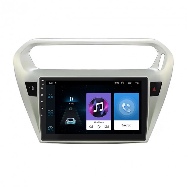 Штатная магнитола Lesko для Citroen C-Elysee I 2012-2016 экран 9" 1/16Gb Wi-Fi GPS Base