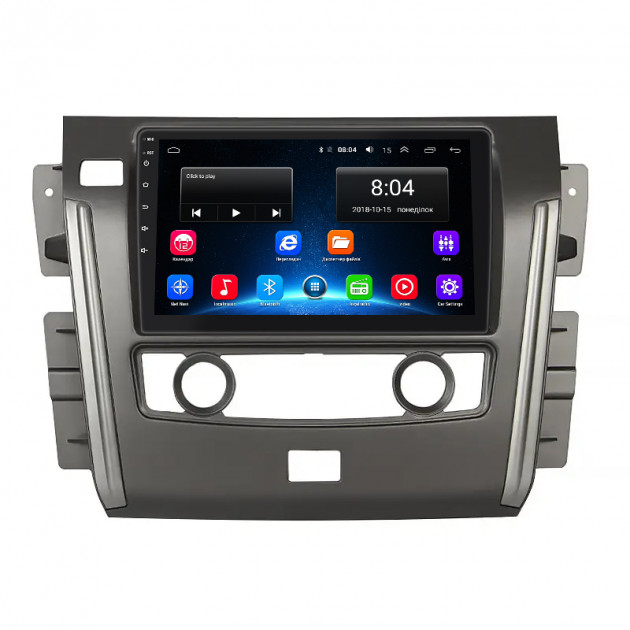 Штатная магнитола Lesko для Nissan Patrol VI (Y62) ver 2 2010-2020 экран 10" 2/32Gb Wi-Fi GPS Base