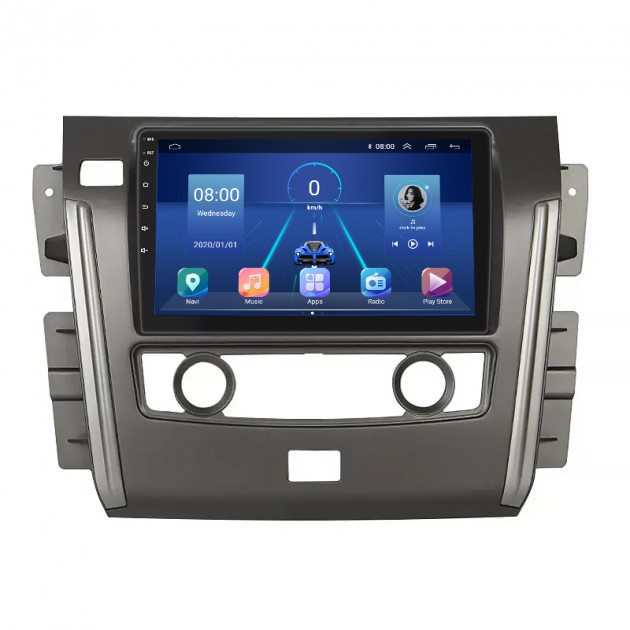 Штатная магнитола Lesko для Nissan Patrol VI (Y62) ver 2 2010-2020 экран 10" 2/32Gb 4G Wi-Fi GPS Top
