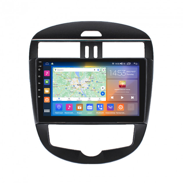 Штатная магнитола Lesko для Nissan Pulsar VI (C13) 2014-2018 экран 10" 2/32Gb CarPlay 4G Wi-Fi GPS Prime