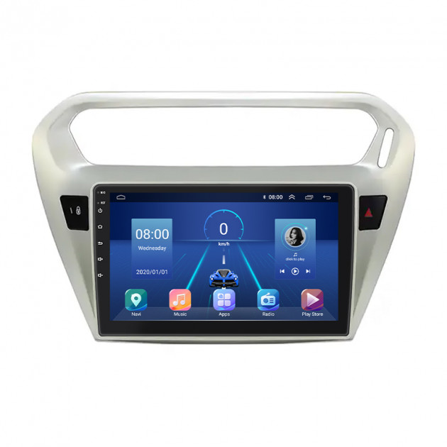 Штатная магнитола Lesko для Citroen C-Elysee I 2012-2016 экран 9" 6/128Gb 4G Wi-Fi GPS Top