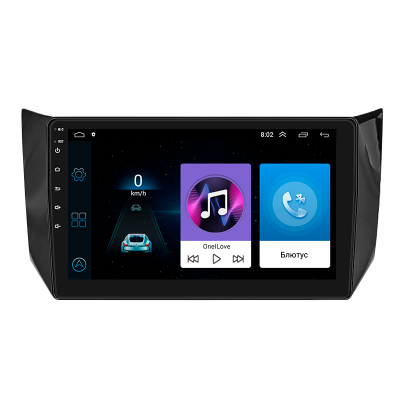 Штатная магнитола Lesko для Nissan Tiida II 2015-2018 экран 10" 1/16Gb Wi-Fi GPS Base