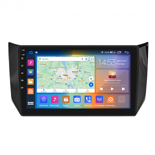 Штатная магнитола Lesko для Nissan Tiida II 2015-2018 экран 10" 4/64Gb CarPlay 4G Wi-Fi GPS Prime