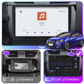 Штатная магнитола Lesko для Nissan Tiida II 2015-2018 экран 10" 4/64 QLED CarPlay 4G Wi-Fi GPS 360 Prime