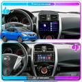 Штатная магнитола Lesko для Nissan Versa II Рестайлинг 2014-2019 экран 9" 4/64Gb CarPlay 4G Wi-Fi GPS Prime
