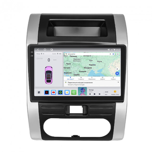 Штатная магнитола Lesko для Nissan X-Trail II Рестайлинг 2010-2015 экран 10" 4/64 QLED CarPlay 4G Wi-Fi GPS 360 Prime