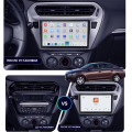 Штатная магнитола Lesko для Citroen C-Elysee I Рестайлинг 2016-н.в. экран 9" 4/64 QLED CarPlay 4G Wi-Fi GPS 360 Prime