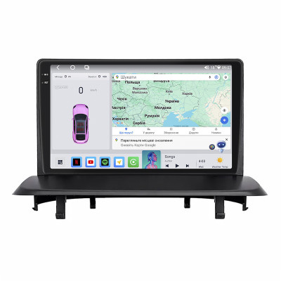 Штатная магнитола Lesko для Peugeot 3008 I ver. 2 2009-2016 экран 9" 4/64 QLED CarPlay 4G Wi-Fi GPS 360 Prime