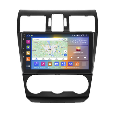 Штатная магнитола Lesko для Subaru Impreza IV 2011-2015 экран 9" 4/64Gb CarPlay 4G Wi-Fi GPS Prime