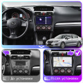 Штатная магнитола Lesko для Subaru Impreza IV 2011-2015 экран 9" 4/64Gb CarPlay 4G Wi-Fi GPS Prime