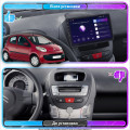Штатная магнитола Lesko для Citroen C1 I 2005-2008 экран 10" 2/32Gb Wi-Fi GPS Base