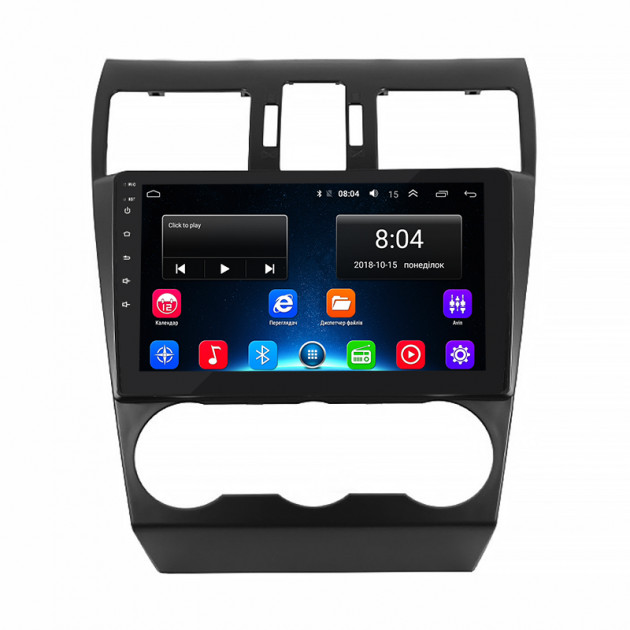 Штатная магнитола Lesko для Subaru Impreza IV Рестайлинг 2014-2016 экран 9" 2/32Gb Wi-Fi GPS Base