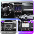 Штатная магнитола Lesko для Subaru Impreza IV Рестайлинг 2014-2016 экран 9" 6/128Gb 4G Wi-Fi GPS Top