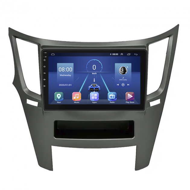 Штатная магнитола Lesko для Subaru Legacy V 2009-2012 экран 9" 4/64Gb 4G Wi-Fi GPS Top