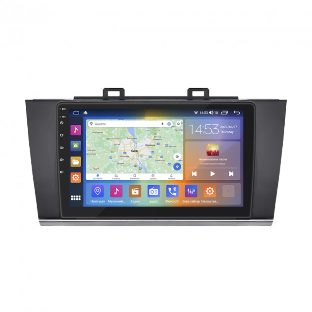 Штатная магнитола Lesko для Subaru Legacy VI 2014-2017 экран 9" 4/64Gb CarPlay 4G Wi-Fi GPS Prime