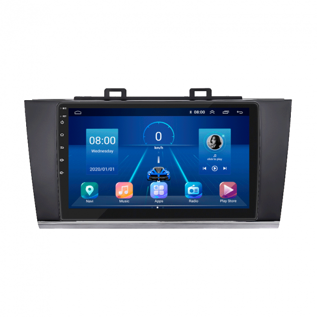 Штатная магнитола Lesko для Subaru Legacy VI 2014-2017 экран 9" 2/32Gb 4G Wi-Fi GPS Top